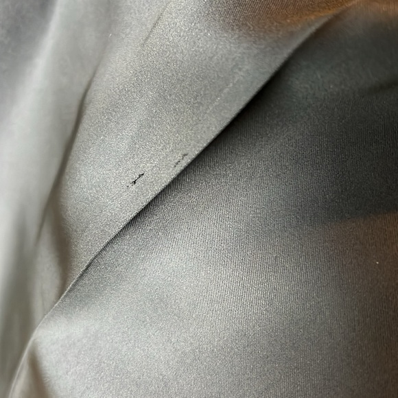 EMPORIO ARMANI Satin Loose Fit Black Pants Size 6 - Picture 8 of 8